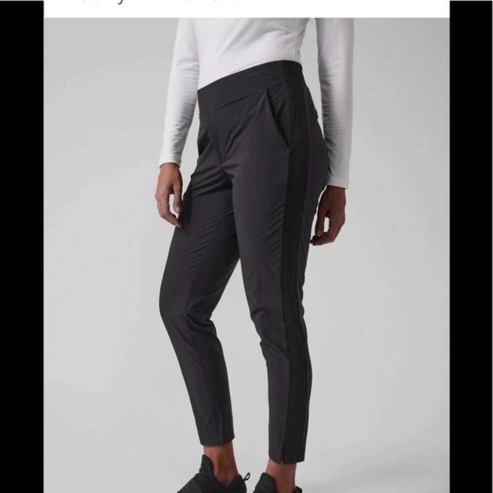 Athleta Brooklyn Ankle Pants Black 10P